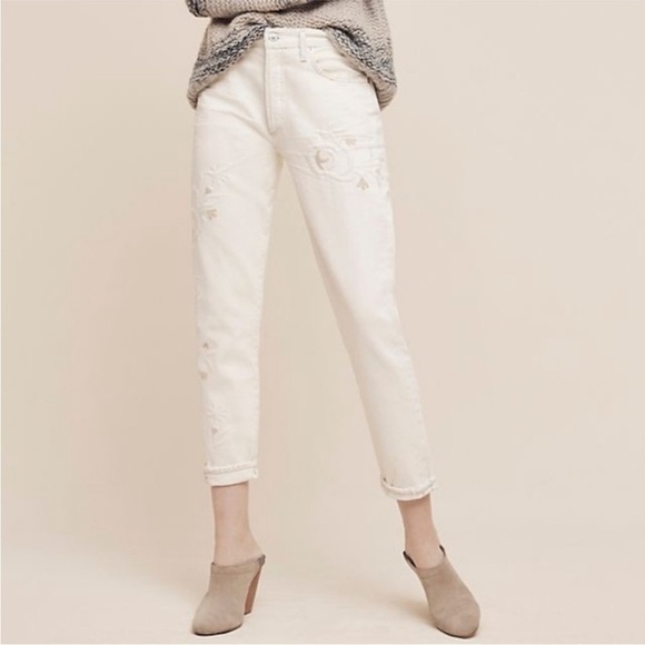 Citizens of Humanity Liya High Rise Embroidered Boho Bohemian Jeans 24